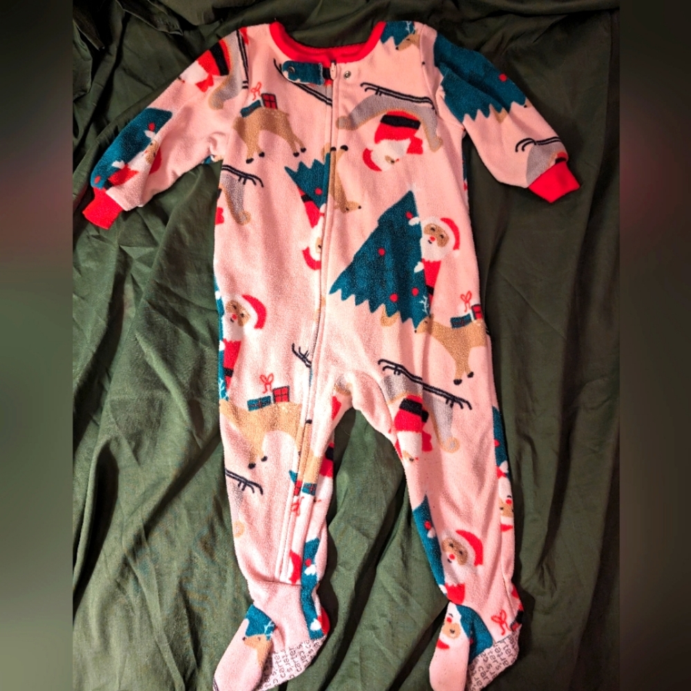 💎5 for $25💎Footies | Onesie 12M Holiday Print